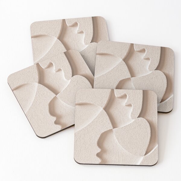 Item preview, Sculptural Wall Art - 3D Plaster Painting,  designed and sold by VaivaArtAtelier.