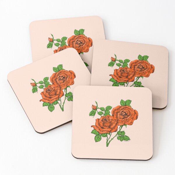 Item preview, Orange High-Centered Rose Bloom Full 26-40 Petals In 3+ Rows designed and sold by Rachael Taylor.