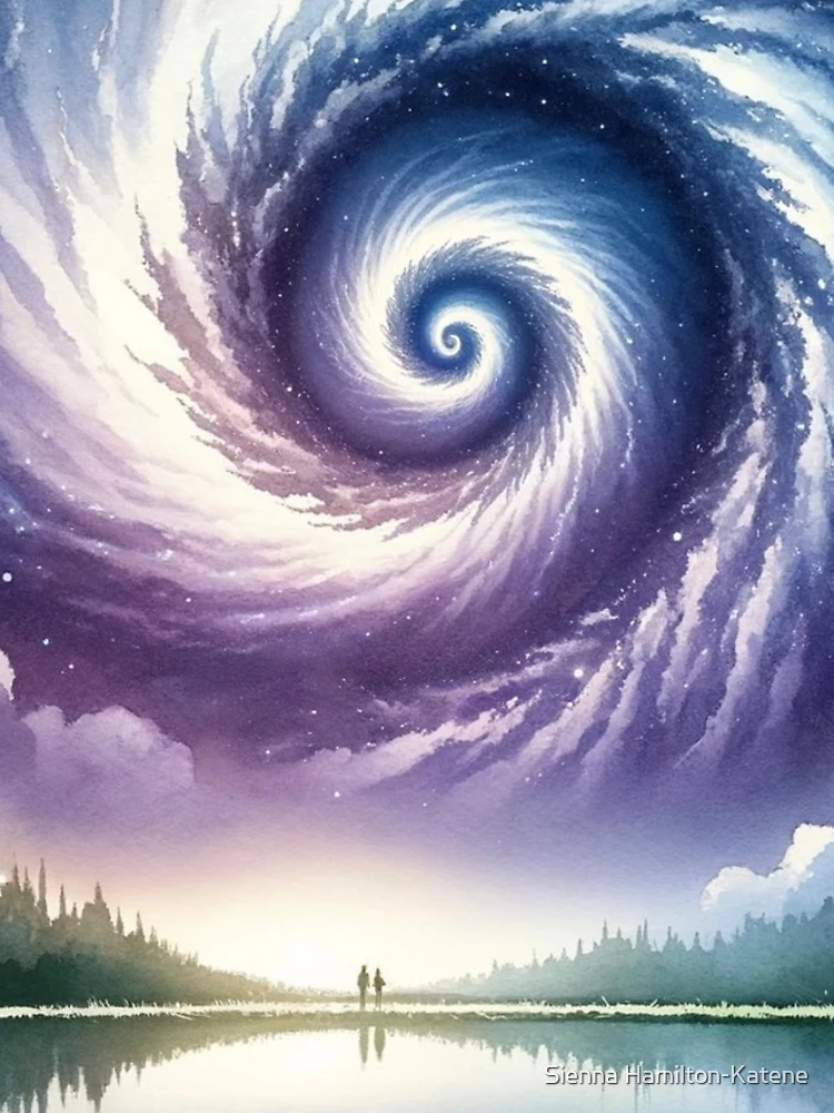 Thumbnail 4 of 4, iPhone Case, Vortex Above Tranquility designed and sold by Sienna Hamilton-Katene.