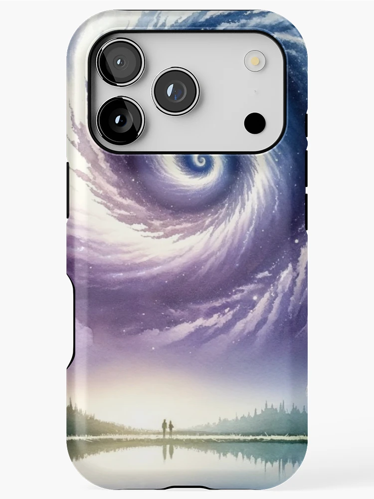 Thumbnail 1 of 4, iPhone Case, Vortex Above Tranquility designed and sold by Sienna Hamilton-Katene.