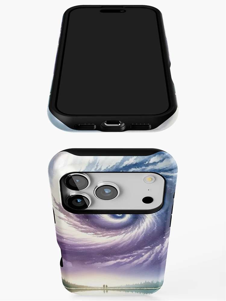 Thumbnail 3 of 4, iPhone Case, Vortex Above Tranquility designed and sold by Sienna Hamilton-Katene.