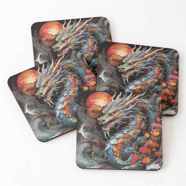 Item preview, Japanese Dragon: Serpentine Guardian of the Orient designed and sold by MysticFable.