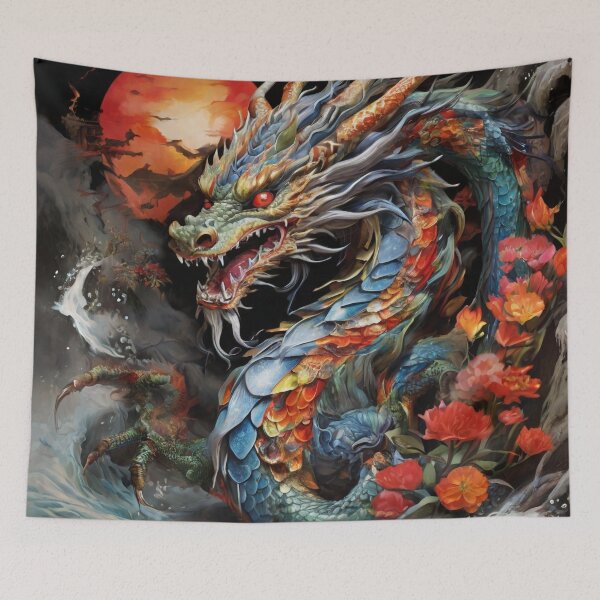 Item preview, Japanese Dragon: Serpentine Guardian of the Orient designed and sold by MysticFable.