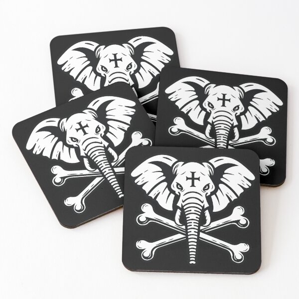 Item preview, Elephant with cross bone  designed and sold by PI-CO.