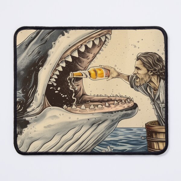 Item preview, Jesus poured beer into the fish's mouth designed and sold by Rockwpapart.
