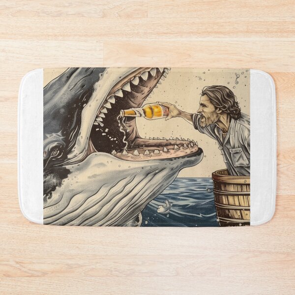 Item preview, Jesus poured beer into the fish's mouth designed and sold by Rockwpapart.