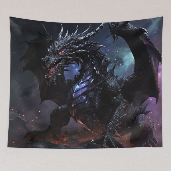 Item preview, Void Dragon: Cosmic Sovereign of the Abyss designed and sold by MysticFable.