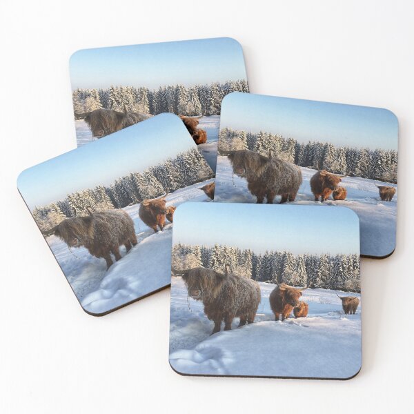 Item preview, Scottish Highland Cattle Cows and Calf 1650 designed and sold by SaarelaHighland.