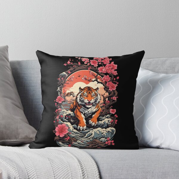Item preview, Asian Tiger Ukiyo-E Cat Japan Style designed and sold by LuminOrb.