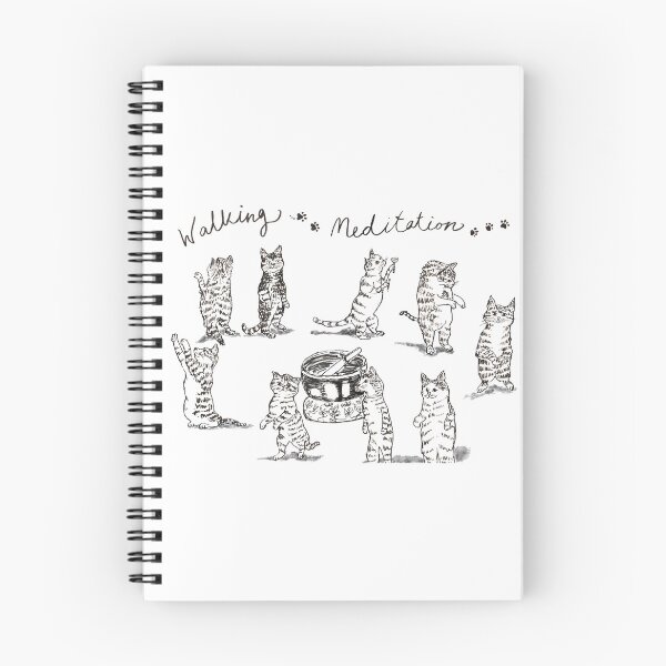 Item preview, Mindful Walking Meditation Cats  designed and sold by bittergodart.