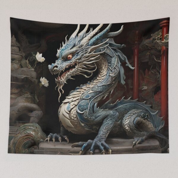 Item preview, Chinese Dragon: Serpentine Guardian of Wisdom and Fortune designed and sold by MysticFable.