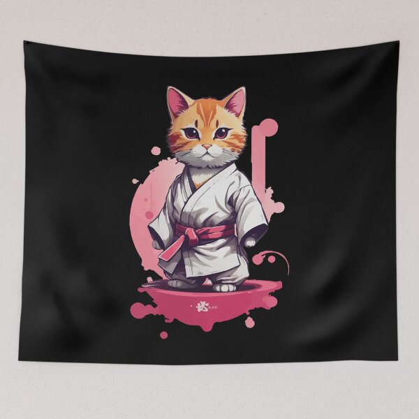 Item preview, Karate Cat Martial Arts Funny Self Defense designed and sold by LuminOrb.