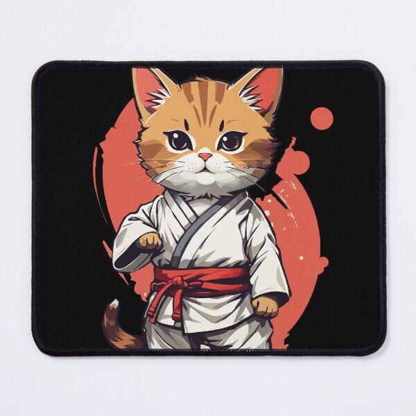 Item preview, Karate Cat Martial Arts Pet Funny Training designed and sold by LuminOrb.