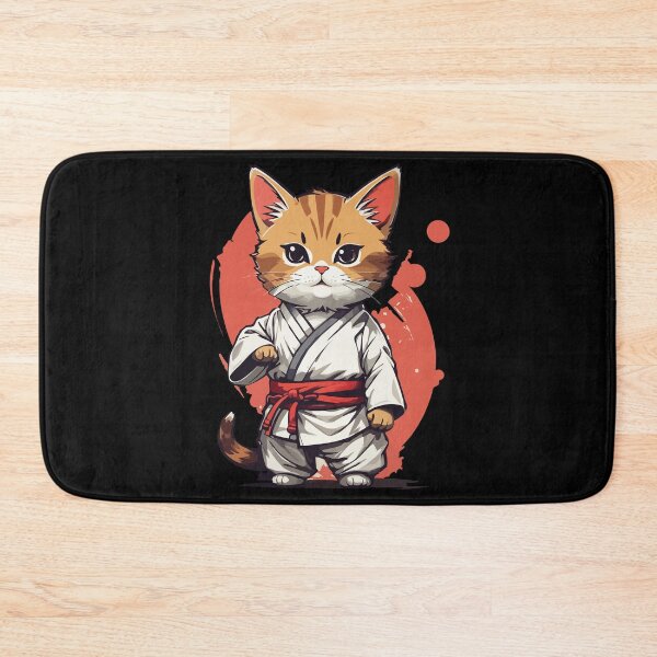 Item preview, Karate Cat Martial Arts Pet Funny Training designed and sold by LuminOrb.