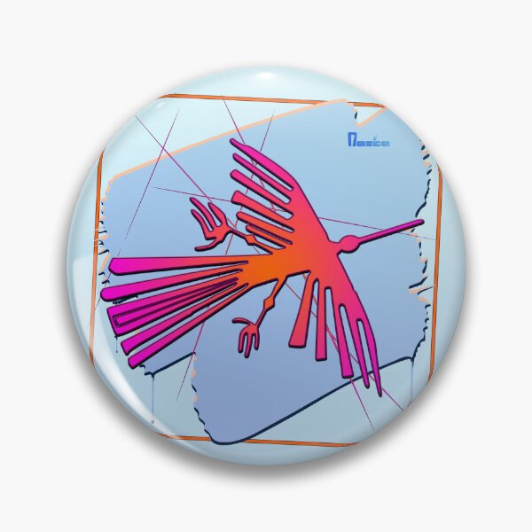 Item preview, Nazca Lines Condor Framed Brush Stroke designed and sold by kernowerno.