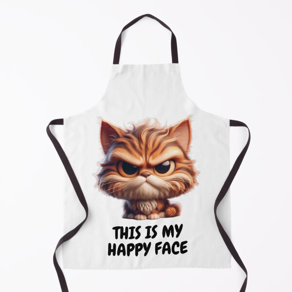 Item preview, This is my happy Face - cat lover artwork designed and sold by TheScruffyGoose.
