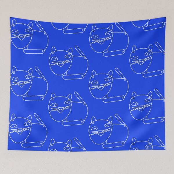 Item preview, The_Articulated_Cat_<White Line> Style_No.06, 2023 By Mix The Arts Studio designed and sold by MixTheArtStudio.