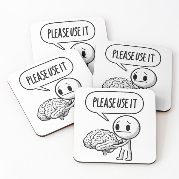 Item preview, Please Use Your Brain - Stickman Crew #4 designed and sold by TheRumblingNerd.