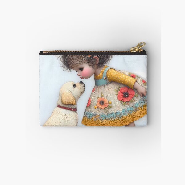 Item preview, Puppy Love in a Floral Frame designed and sold by Patriot Artyfact.