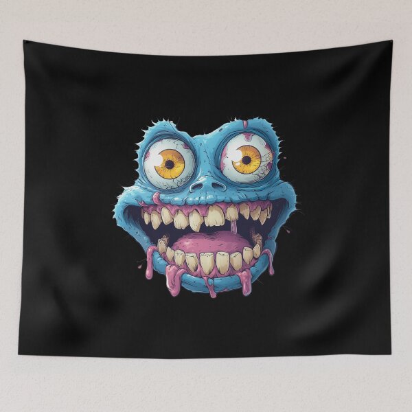 Item preview, funny crazy face monster designed and sold by YuliaHulia.