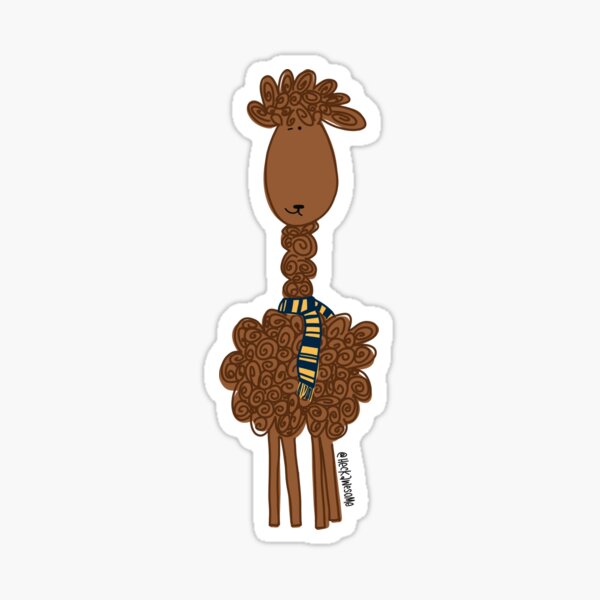 Llama Llama- Navy/Gold Sticker