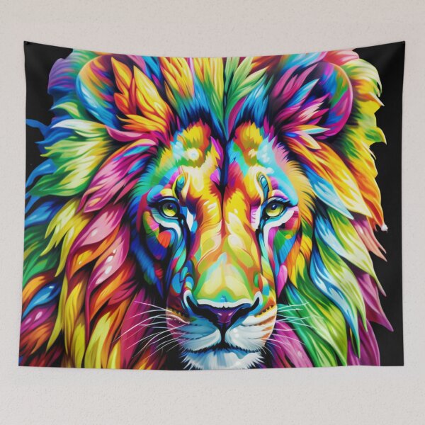 Item preview, Rainbow lion designed and sold by aipaint.