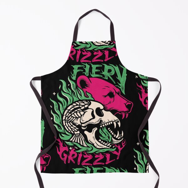 Item preview, Fiery Grizzle Bear hand drawing illustration vector graphics art designed and sold by CropWear.