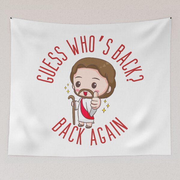 Item preview, Guess who's back Jesus Easter designed and sold by otyliadesign.
