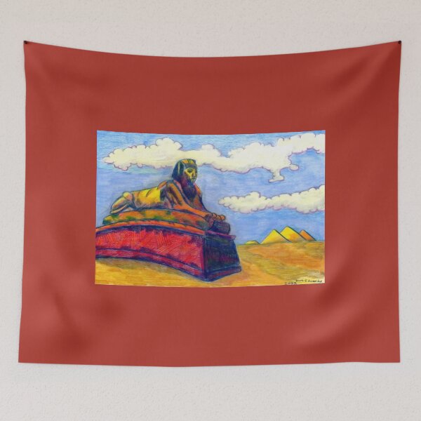 Item preview, 719 - THE SPHINX - DAVE EDWARDS - COLOURED PENCILS - 2023 designed and sold by BLYTHART.
