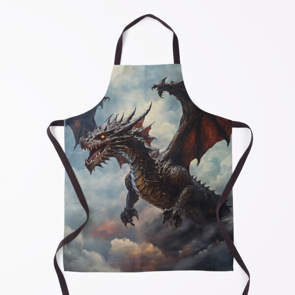 Item preview, Skyborne Sentinel: Majestic Dragon Soaring Amidst the Clouds designed and sold by MysticFable.