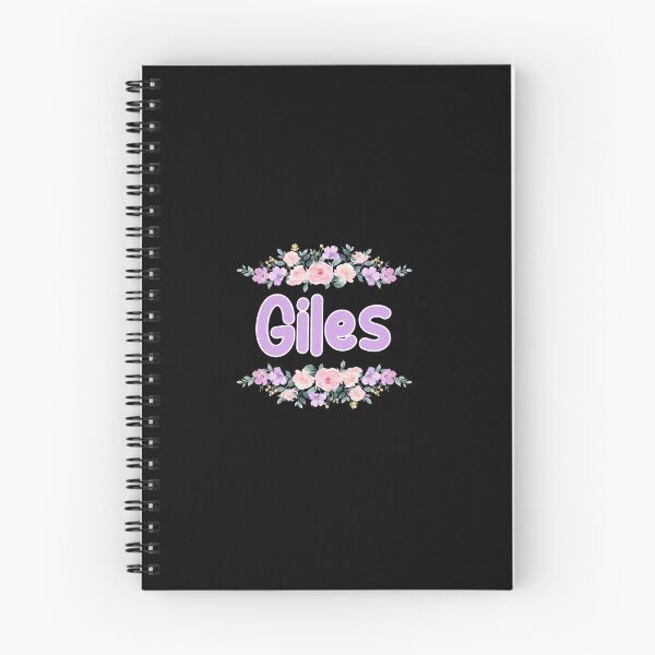 Item preview, Purple Flower Giles Name Label (Black) designed and sold by NormadWorld.