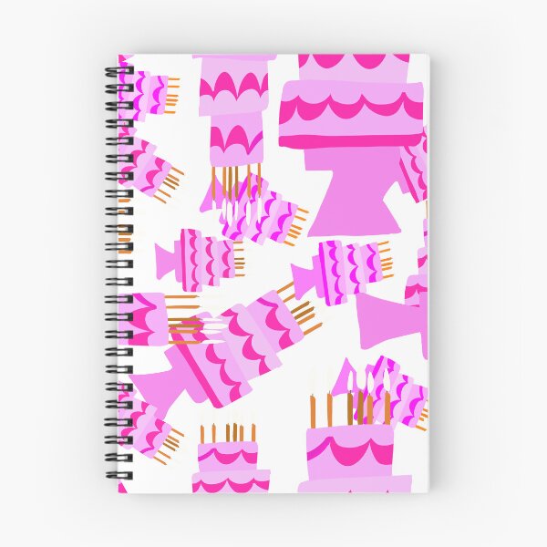 Item preview, Pink Cakes with Candles - Hand drawn designed and sold by Victoria Rose.