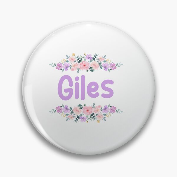 Item preview, Purple Flower Giles Name Label designed and sold by NormadWorld.