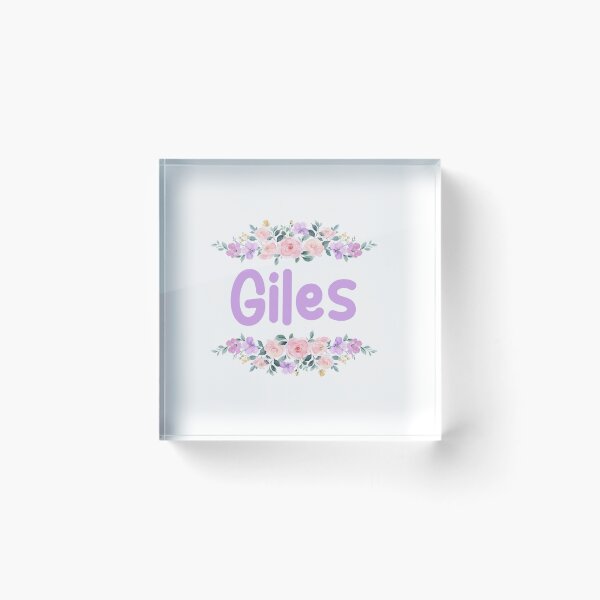 Item preview, Purple Flower Giles Name Label designed and sold by NormadWorld.