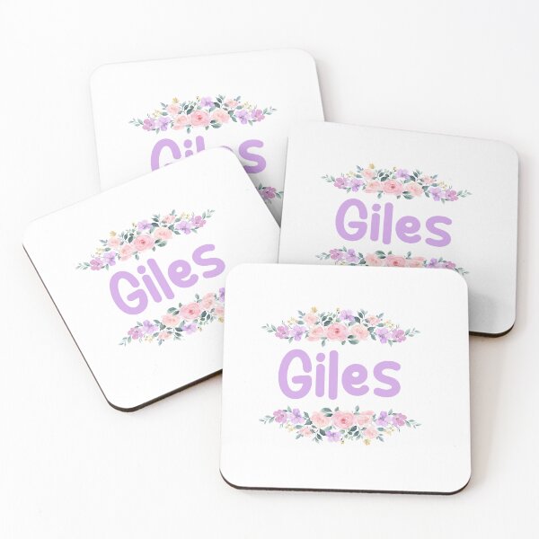 Item preview, Purple Flower Giles Name Label designed and sold by NormadWorld.