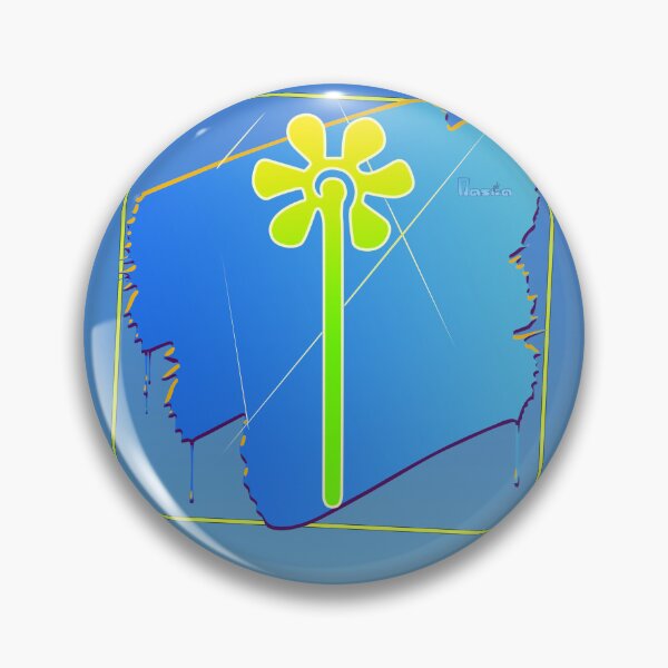 Item preview, Nazca Lines Flower Framed Brush Stroke designed and sold by kernowerno.