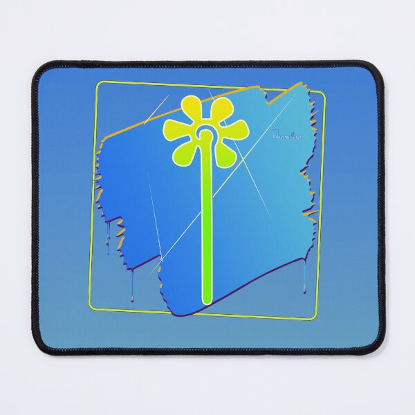 Item preview, Nazca Lines Flower Framed Brush Stroke designed and sold by kernowerno.