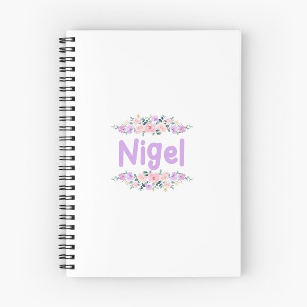Item preview, Purple Flower Nigel Name Label designed and sold by NormadWorld.