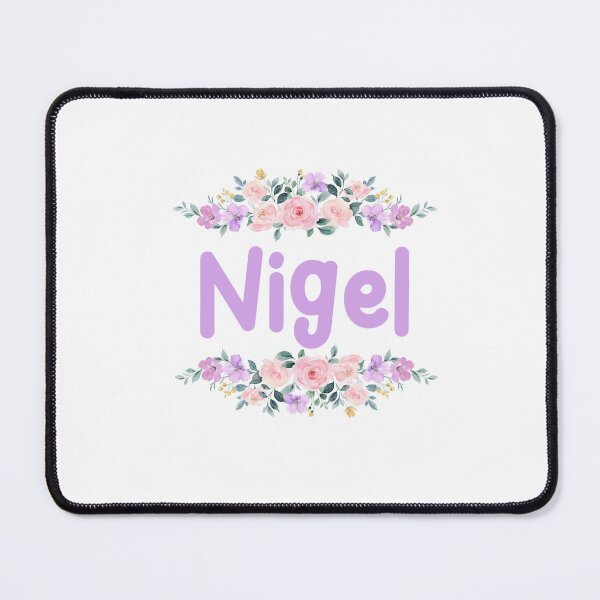 Item preview, Purple Flower Nigel Name Label designed and sold by NormadWorld.