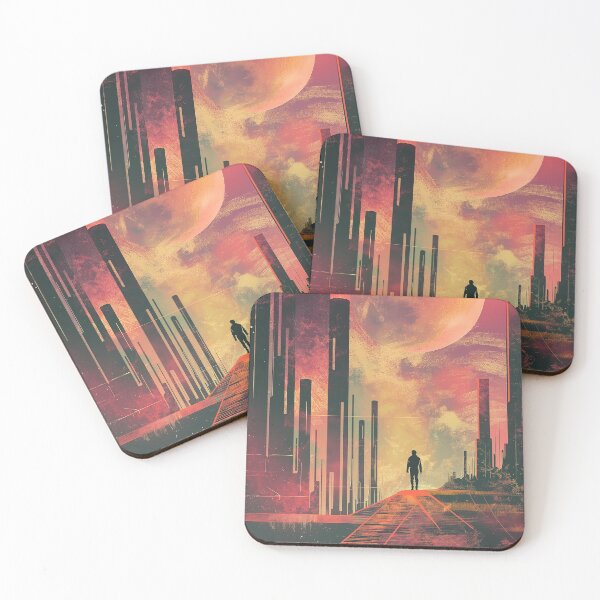 Item preview, The City Among Stars - Sci-Fi Artwork designed and sold by DW3WD.