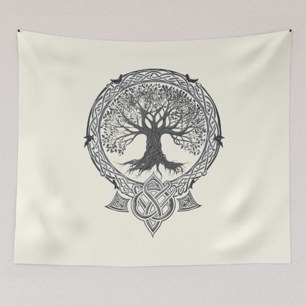 Item preview, Celtic Tree of Life Illustration: Eternal Knotwork and Nature designed and sold by RuyaFab.