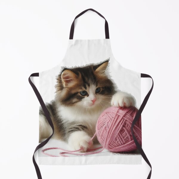 Item preview, Cat with a ball of wool designed and sold by Wild-way Art.