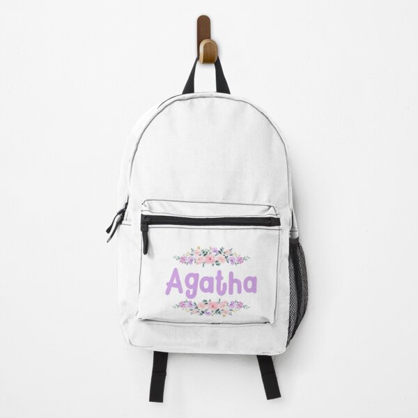 Item preview, Purple Flower Agatha Name Label designed and sold by NormadWorld.