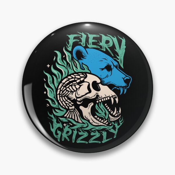 Item preview, Fiery Grizzle Bear hand drawing illustration vector graphics art designed and sold by CropWear.