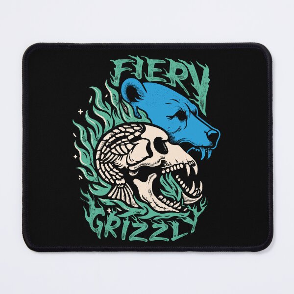 Item preview, Fiery Grizzle Bear hand drawing illustration vector graphics art designed and sold by CropWear.