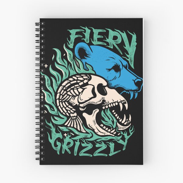 Item preview, Fiery Grizzle Bear hand drawing illustration vector graphics art designed and sold by CropWear.