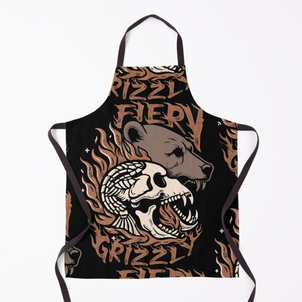 Item preview, Fiery Grizzle Bear hand drawing illustration vector graphics art designed and sold by CropWear.