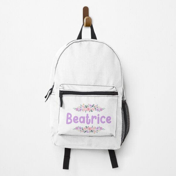 Item preview, Purple Flower Beatrice Name Label designed and sold by NormadWorld.