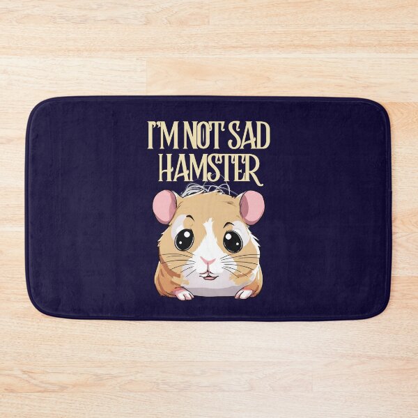 Item preview, I'm not sad HAMSTER funny quote designed and sold by Modern-Tropical.