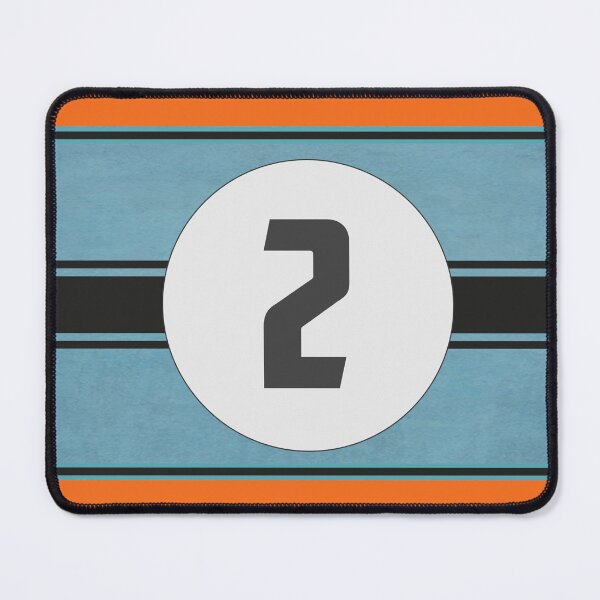 Item preview, Light Blue and Orange Racing Graphics, #2 designed and sold by mmmkei.